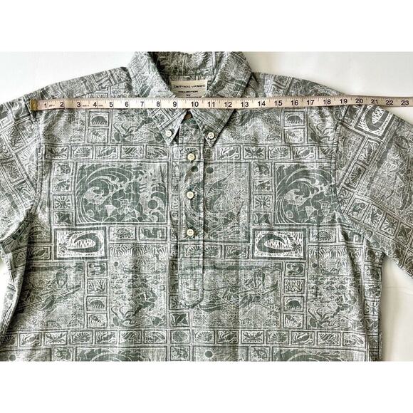 Reyn Spooner Dietrich Varez Vintage Shirt Men XL 1/3 Button Hawaiian Print Rare - Picture 3 of 10